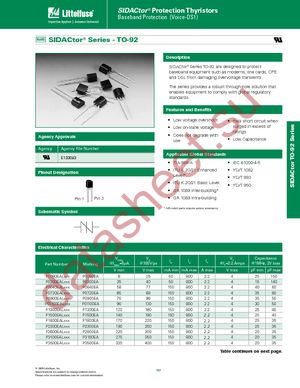 P0900EARP1 datasheet  